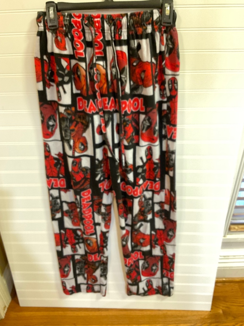 Marvel Deadpool Comic Print Pajama Lounge Pants Size: S. Pre Owned